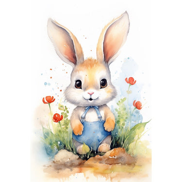 Pastel Rabbit Canvas